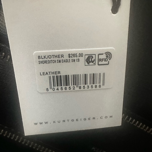 New🖤🐆Kurt Geiger Shoreditch Black Small Leather & Genuine Calf Hair Bag - Picture 8 of 8